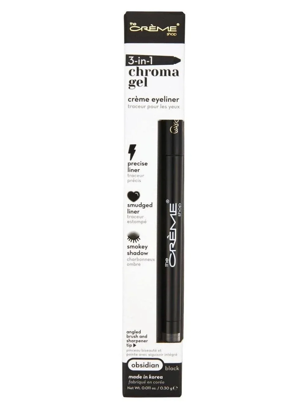 2 Of The Crème Shop 3-in-1 Chroma Gel Eyeliner in Obsidian Black Eyeliner 🆕